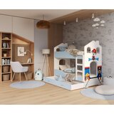 Molarem Home Drveni dječji krevet na kat Dominik Domek - PAW PATROL - plavi - 160x80 cm | shoptok.hr