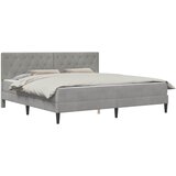  Okvir kreveta s madracem Svijetlo siva 180 x 200 cm Baršun | shoptok.hr