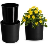 KADAX cvetlični lonec 19 cm pokrov z vložkom plastični cvetlični lonec črne barve, (5000346405) | Shoptok.si