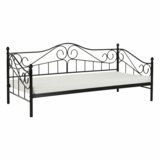 Kondela Kovinska postelja, črna, 90x200, DAINA | Shoptok.si