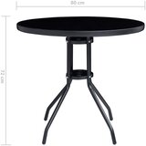  5-dijelni bistro set crni i antracit | shoptok.hr