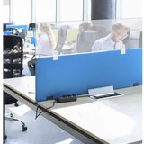 SMIT VISUAL Higienska zaščitna stena za predelne stene na pisalni mizi, VxŠxG 300 x 1600 x 5 mm, prozorna izvedba | Shoptok.si