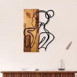 Wallity Zidna dekoracija Woman Body, 35x3x50 cm, Smeđe boje Cene