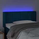  LED uzglavlje tamnoplavo 93x16x78/88 cm baršunasto | shoptok.hr