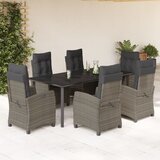  5-dijelni vrtni blagovaonski set sivi od poliratana | shoptok.hr