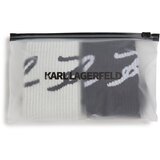 Karl Lagerfeld Nogavice črna / bela | Shoptok.si