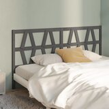 Maison Chic posteljno vzglavje - vzglavna omarica - nočna omarica sivo 206x4x100 cm trdna borovina, (21705073) | Shoptok.si