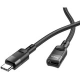 hoco. adapter tipa C (muški) na tip C (ženski) U107 1,2 m crni | shoptok.hr
