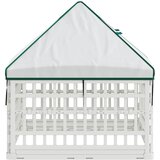  4-panelni ogradni igralište za pse s krovom 88 x 58 cm Plastika | Shoptok.si