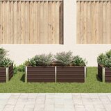  Povišena vrtna gredica 160 x 80 x 45 cm pocinčani čelik smeđa | Eponuda.ba