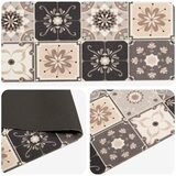  Kuhinjski Tepih Siva i bež mozaik 150 x 45 cm 100% poliamid - Siva i bež mozaik 45 x 150 cm | shoptok.hr