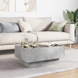  Stolić za kavu LED siva boja betona 70x50x30 cm drveni | Eponuda.com