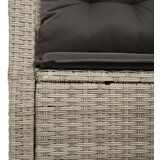  Dvosedna vrtna sofa s jastučićima siva poli ratan | shoptok.hr