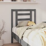 Maison Chic posteljno vzglavje - vzglavna omarica - nočna omarica sivo 81x4x100 cm trdna borovina, (21705090) | Shoptok.si