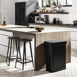 simplehuman Mat črn brezstični jeklen koš za smeti 58 l – | Shoptok.si
