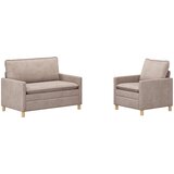  Set sofe 2 pcs Bež Poliester | shoptok.hr