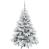 vidaXL Umestno božično drevo med 150 LED Zelena 120 cm PE in PVC | Shoptok.si