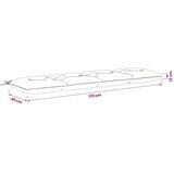  Jastučići za klupe VIANEN 2 kom. 100% poliester Siva - Siva 170 x 40 x 12 cm | shoptok.hr