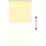 Rolo zavjesa za zamračivanje žuta 75x150 cm širina tkanine 70,7 cm poliester | Shoptok.si