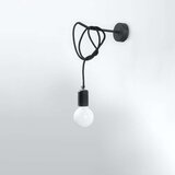  Sollux SL.0373 - Zidno svetlo EDISON 1xE27/60W/230V crno | Eponuda.com
