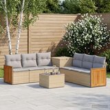  Set sofe 8 kom. Bež i svijetlo siva Poli Rattan i čelik | shoptok.hr