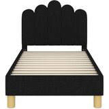  Okvir kreveta za malu djecu s naslonom Crna 70 x 140 cm Tkanina | shoptok.hr