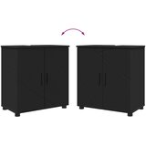  Set namještaja za kupaonicu 2 kom. Crna 61 x 35 x 64 cm | shoptok.hr