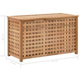  Škrinja za rublje od masivne orahovine 77,5 x 37,5 x 46,5 cm | shoptok.hr