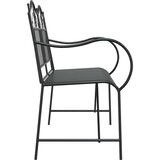  Vrtna klupa Crna 103,5 x 59 x 89 cm Čelik | shoptok.hr