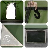 3 3 osoba Zelena 185T Poliester s PU premazom | shoptok.hr
