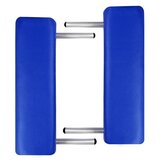 Furnova Zložljiva masažna miza 2 coni z aluminijastim okvirjem modra, (21919805) | Shoptok.si