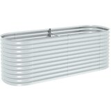 Furnova Visoka greda 240x80x81 cm pocinkano jeklo srebrna, (21921521) | Shoptok.si