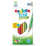 Carioca Carioca: Tita 12-delni komplet trikotnih barvnih svinčnikov | Shoptok.si