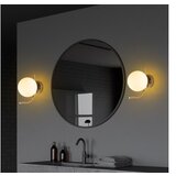 Opviq vall lamp zidna zlatno - bela lampa faruk 13726 | ePonuda.com