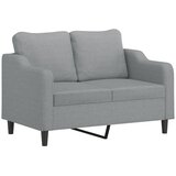  2-dijelni set sofa s jastucima svjetlosivi od tkanine | shoptok.hr