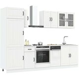 vidaXL 8 kosov kuhinjska omarica Kalmar Beli inženirski les | Shoptok.si
