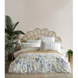 WhiteGreenYellow Ranforce King Quilt Cover Set (FR)