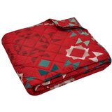 Catherine Lansfield Crveni prošiven prekrivač 220x230 cm Patchwork – Cijene