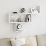 vidaXL Zidna polica bijela 100x15x70 cm od konstruiranog drva Cijene