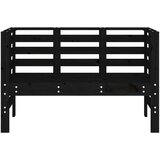  Vrtna klupa crna 111,5 x 53 x 71 cm od masivne borovine | shoptok.hr