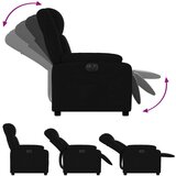  Električni naslonjač od tkanine crni | shoptok.hr