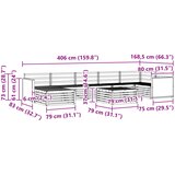  Set vanjskih sofa 8 kom. Prirodna | shoptok.hr