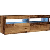 vidaXL TV omarica z LED starinski les 120x35x40 cm inženirski les | Shoptok.si