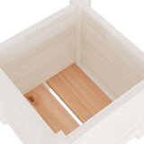 vidaXL Vrtna sadilica bijela 31 x 31 x 31 cm od masivne borovine | shoptok.hr