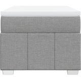  Box spring krevet s madracem svjetlosivi 90x190 cm od tkanine | shoptok.hr