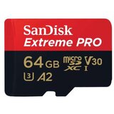 Micro SDXC SanDisk 64GB Extreme PRO, SDSQXCU-064G-GN6MA sa adapterom cene