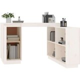  Radni stol bijeli 110 x 50 x 75 cm od masivne borovine | shoptok.hr