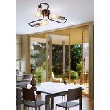 Candellux luster/visilica-herpe 3X60W E27 crna | Eponuda.com