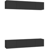 vidaXL TV ormarići 4 kom crni 80 x 30 x 30 cm od iverice | shoptok.hr