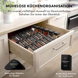 EDELHAUS 24x steklen kozarček za začimbe z nalepkami 120ml | Shoptok.si